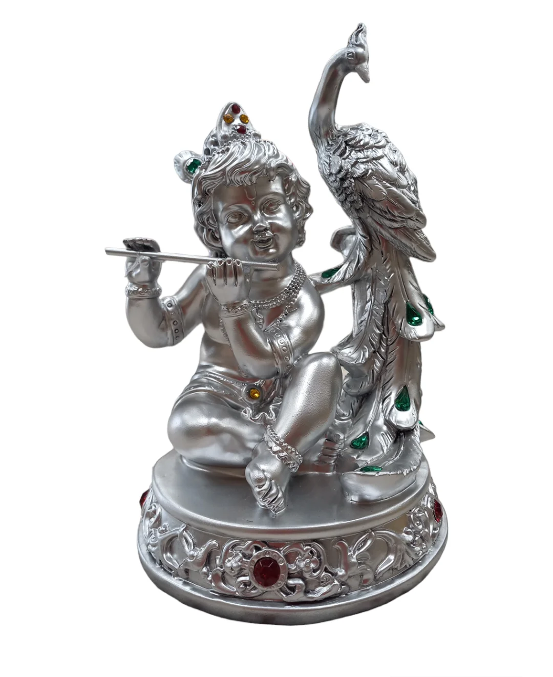  Bal Gopal Statue with Peacock 